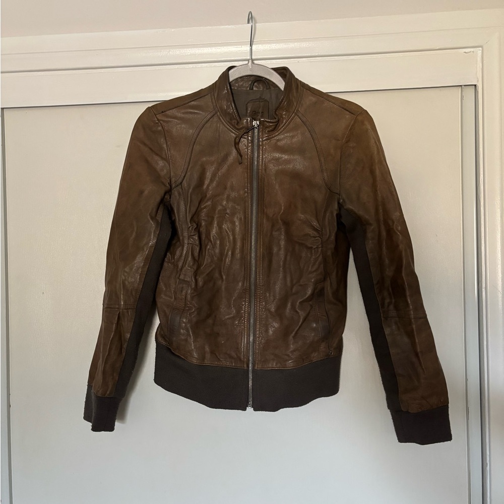 GAP Vintage Brown Geniune Leather Jacket